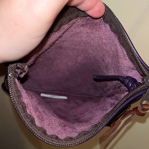 Grace Leather Y2K genuine leather/ alligator crossbody handmade in Lynn MA - Picture 3 of 9